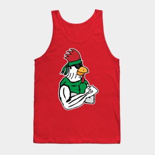 Chicken Rambo Flexing Tank Top